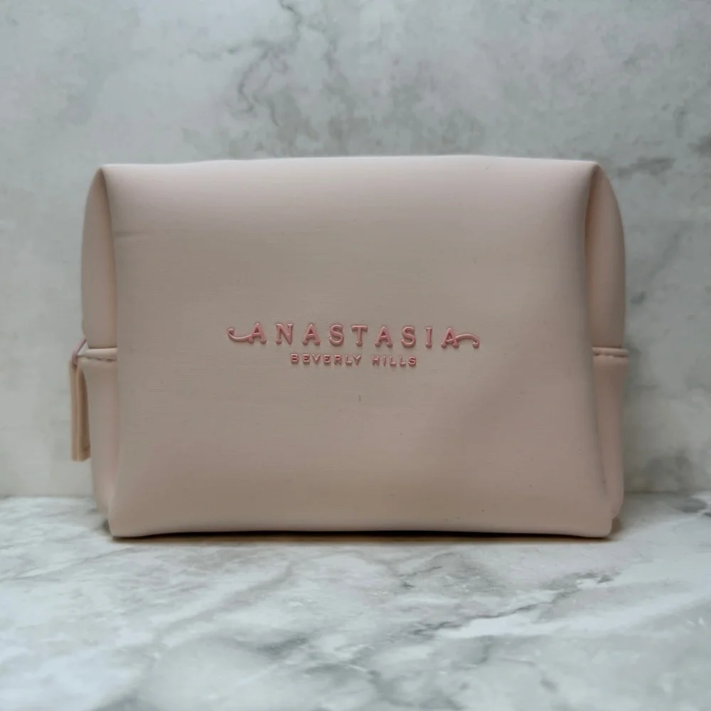 Anastasia Beverly Hills | Faux Leather Makeup Cosmetic Bag | Pink